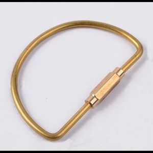 Boho Brass Handmade Keyring - CRESCENT